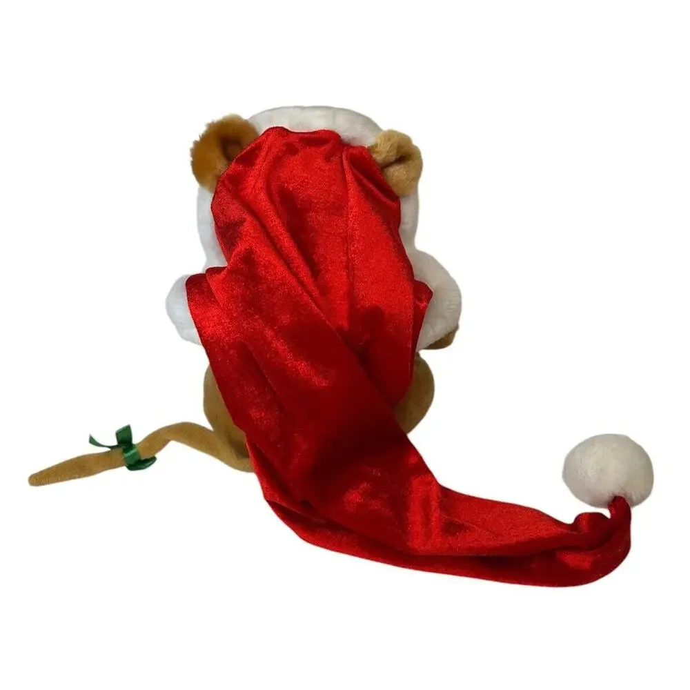 Vtg New Adventures Christmas Cat Plush Reads Twas The Night Before Christmas 10